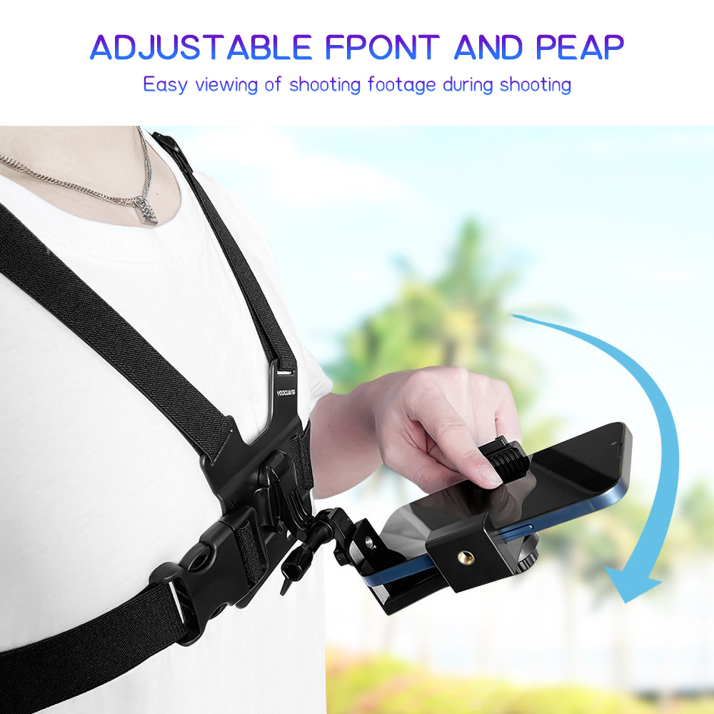 Laptop Stand - Chest Mount Phone Strap Holder Adjustable