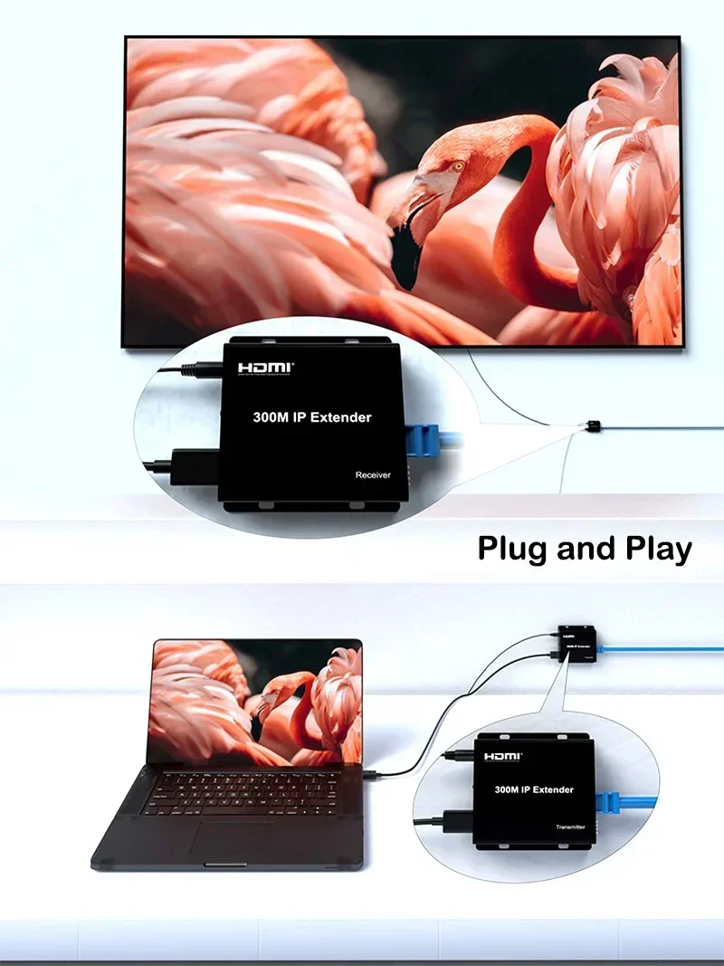 150m 200m 300M IP Extender Via - Hdmi Cable recension och pris