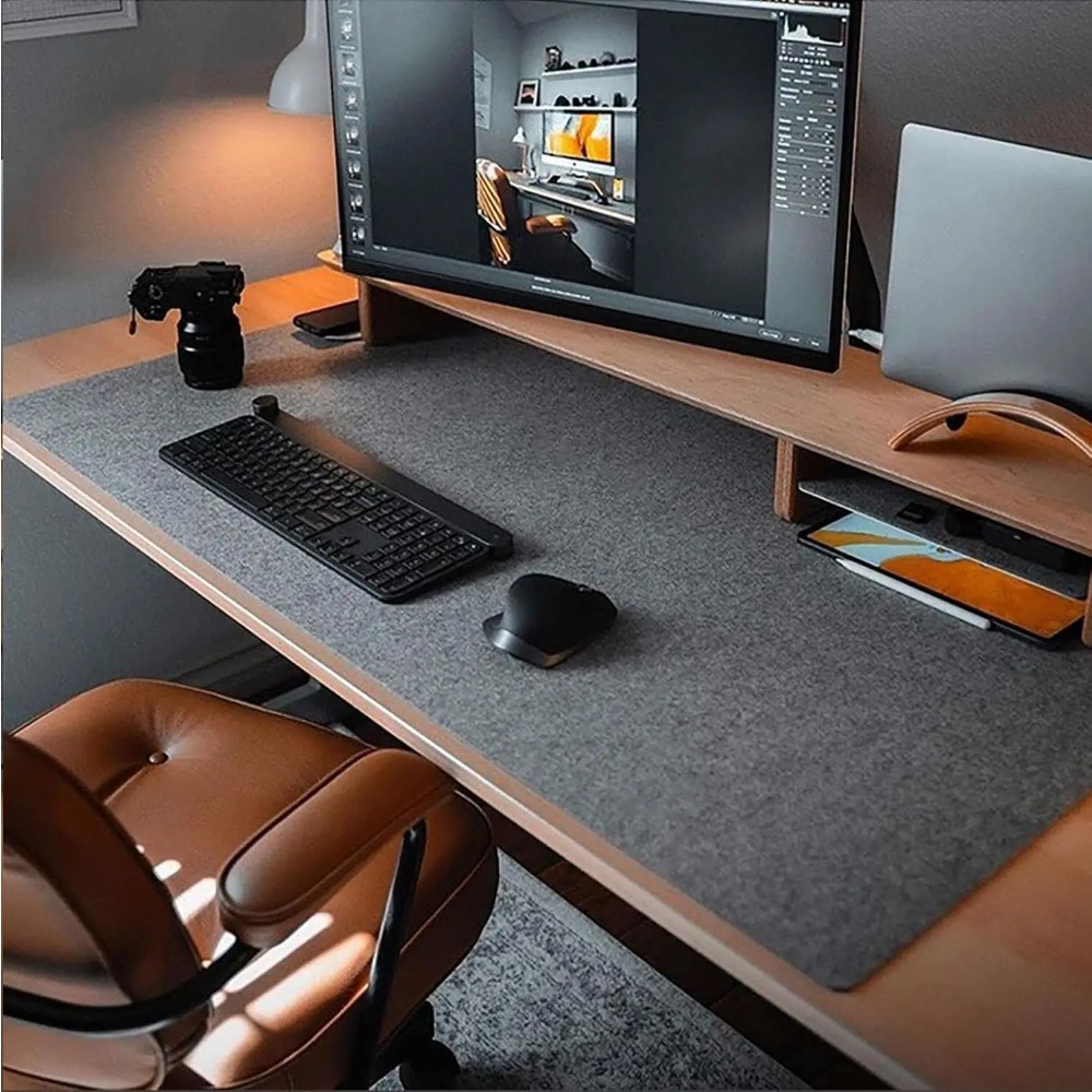 Felt Desk Mat Computer Mat for - Keyboard Cover recension och pris