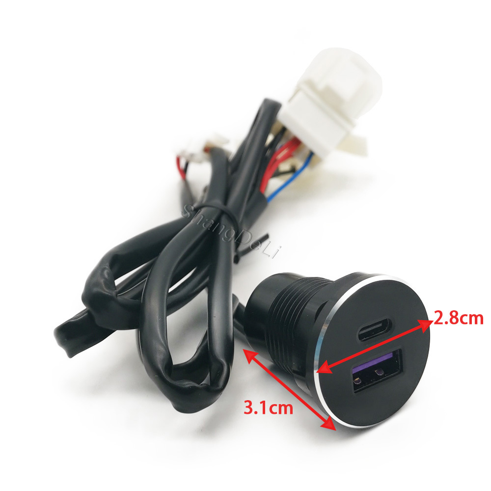 1PC Car Dual USB Outlet Charge - Usb C Hub recension och pris