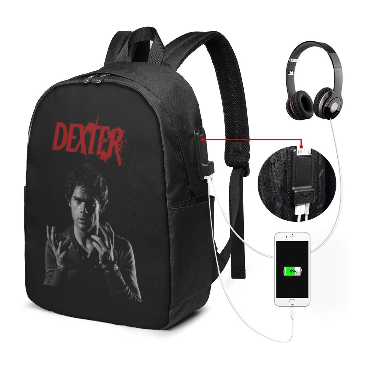 Movie Dexter Morgan Backpack T - Laptop Bag recension och pris